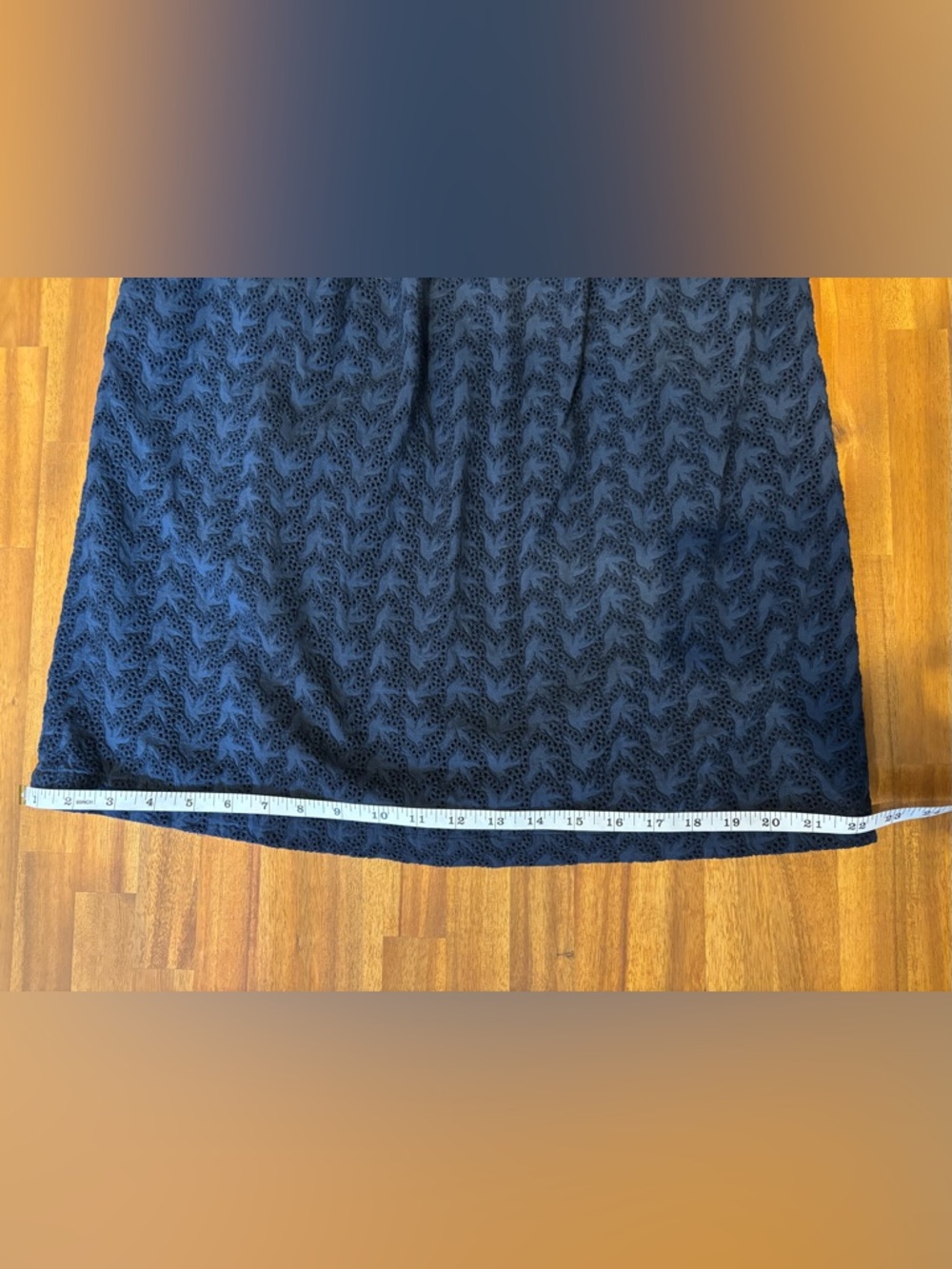Anthropologie Girls From Savoy Blue Eyelet Swallow Print Halter Dress Size 10 - Picture 14 of 16
